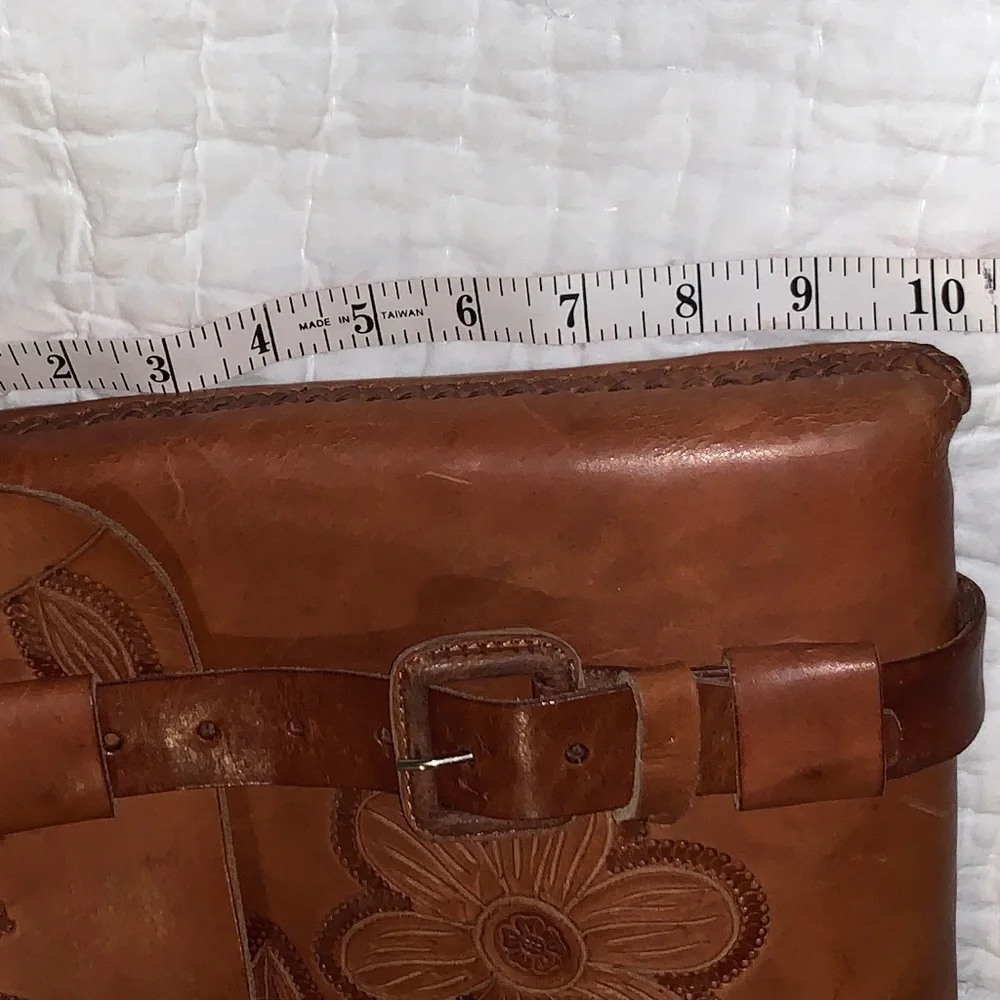 🇲🇽 Authentic Artisan Handmade Mexican Leather Embossed Briefcase 💼
